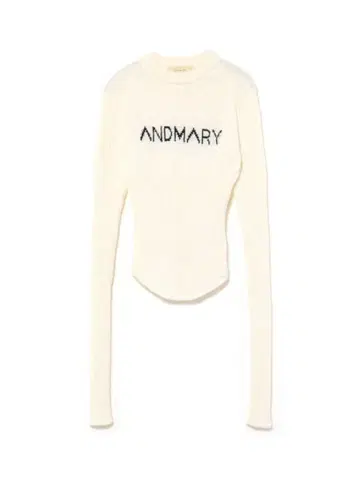 [ 새상품 ] andmary 앤드마리 화이트 니트 프리 사이즈