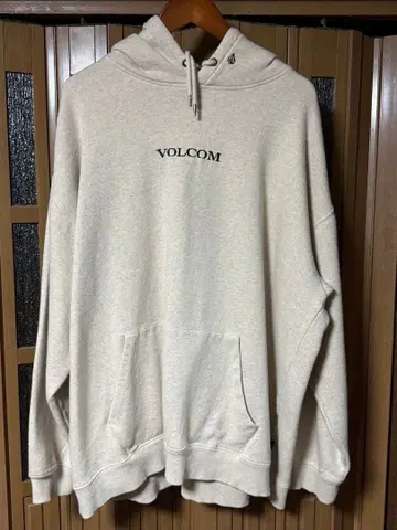 VOLCOM 베이지 XL 사이즈 풀오버 후드티