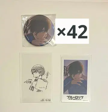 블루 록 이토시 린 캔뱃지 시부츠타 TSUTAYA 클리어 카드