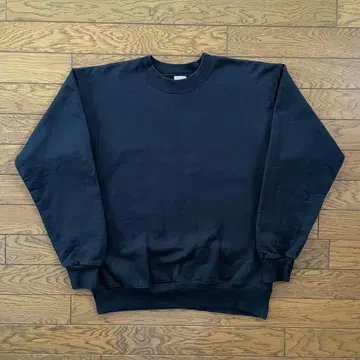 00s Hanes 맨투맨 블랙 무지 S