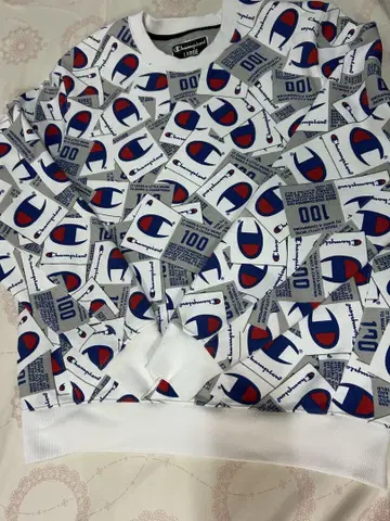 Champion 챔피온 100주년 기념 올 패턴 속기모 트레이닝복 XL