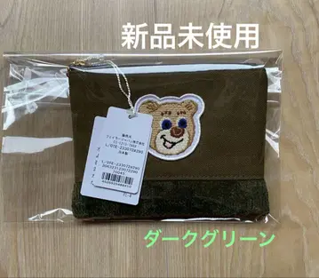 러브러리 바이 페이 올드 테디 와펜 파우치 다크 그린