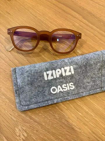IZIPIZI OASIS 브라운 블루라이트 차단 안경