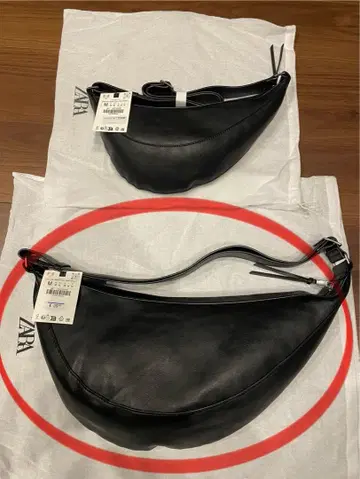 ZARA 인조 가죽 숄더백 반달형 [ 완판템 ]