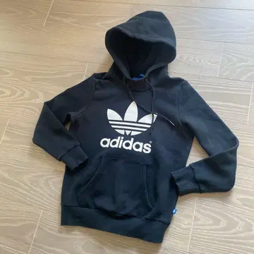adidas 후드 부착 속기모 후드티 블랙