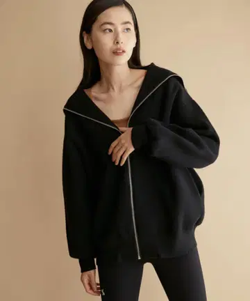 NERGY 세일러 카라 ZIP 블루종