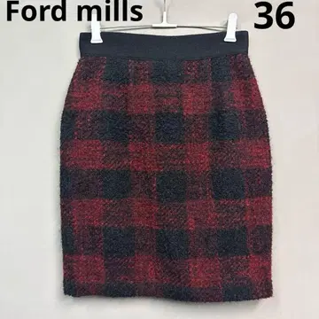 Ford mills 포드밀스 체크 36 타이트 스커트 무릎
