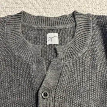 그린 grin 니트 가디건 그레이 면 95% 캐시미어 5%
