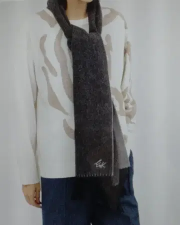 [ EVEX by KRIZIA ] 울 캐시미어 스톨 그레이 계열