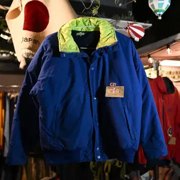 90s USA제 C&B SPORTSWEAR 바이컬러 블루종