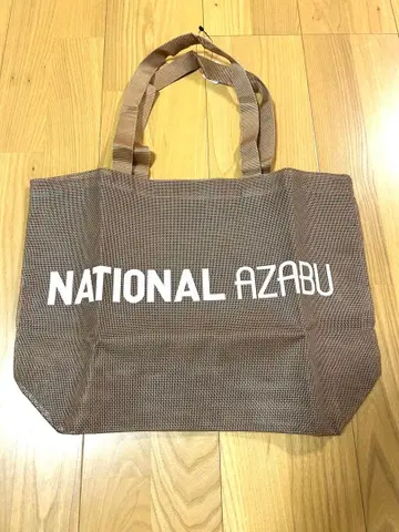 새상품 미사용 NATIONAL AZABU 내셔널 아자부 린넨 메쉬 에코백