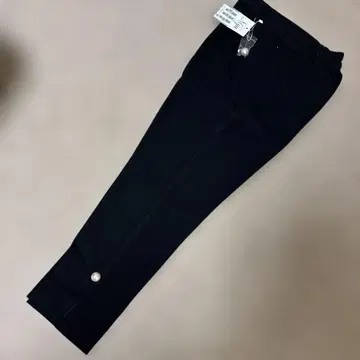 택 포함 새상품 Myu 펄 장식 팬츠 블랙
