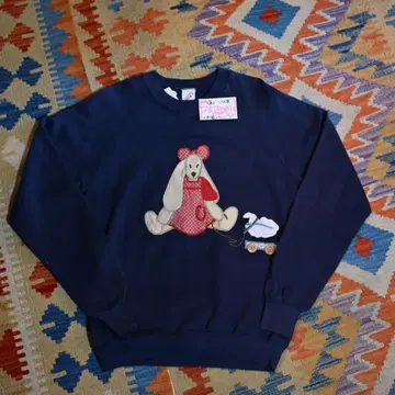 90s USA제 CASTAWAYS SPORT 개 자수 맨투맨