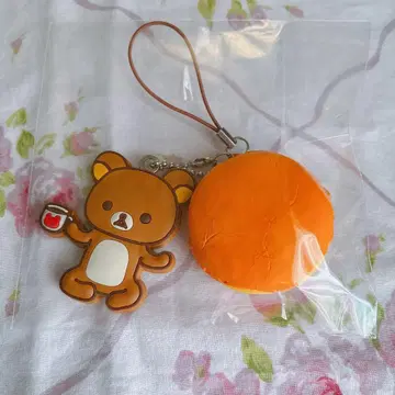 리락쿠마 오렌지 마카롱 스트랩