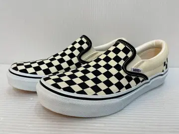 Vans V98CLA 블랙/화이트 체크 슬립온