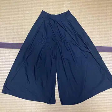 미사용 무인양품 스트레치 고밀도 직조 하카마 팬츠 S