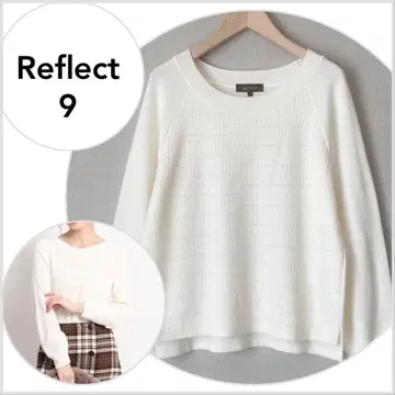 [ 새상품급 ] Reflect 리플렉트 모이스트 라운드넥 니트