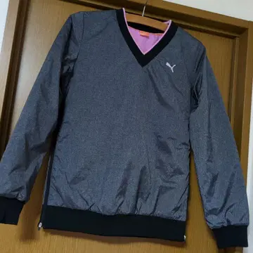 충전솜 푸마 골프 여성용 V넥 자켓 나일론 자켓