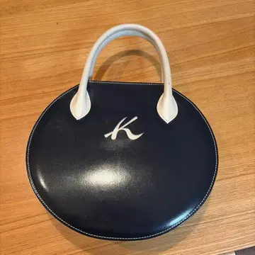 네이비 라운드 핸드백