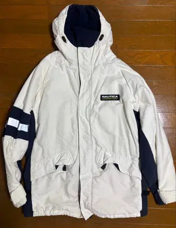 NAUTICA 후드 부착 속기모 나일론 자켓 L
