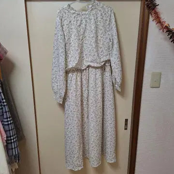 원피스 꽃무늬 롱 원피스 캐주얼 화려한 여성용 끈 포함