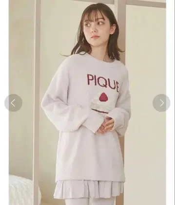 젤라또피케 베비모코 케이크 자카드 풀오버