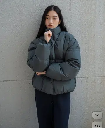 OHOTORO 그레이 다운 자켓