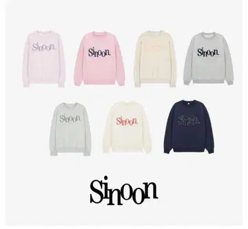 Sinoon 스카이블루 로고 맨투맨