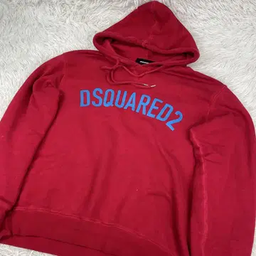 DSQUARED2 후드 부착 후드티 레드 L 사이즈