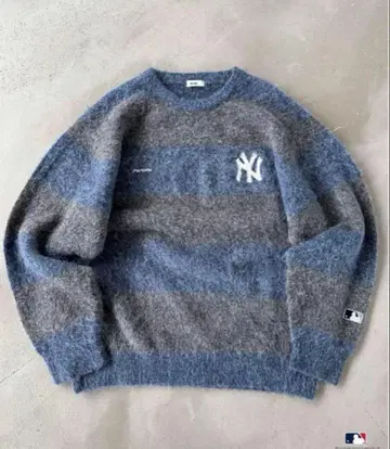 Perushu x MLB 콜라보 모헤어 보더 니트 L 사이즈!!