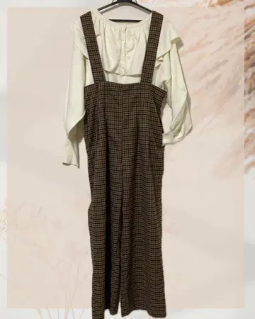 코디 세트 살로펫 카라 부착 니트 LOWRYSFARM Bab 가을/겨울