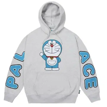 PALACE Doraemon Hood Grey Marl M