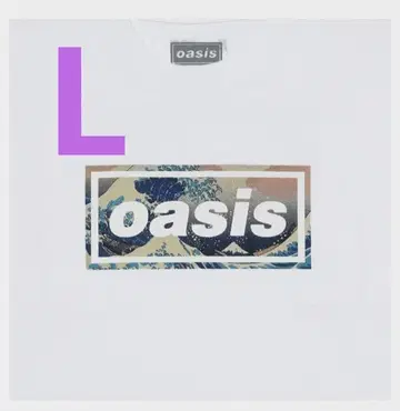 [ 미개봉 ] oasis 화이트 T셔츠 live '25 L사이즈