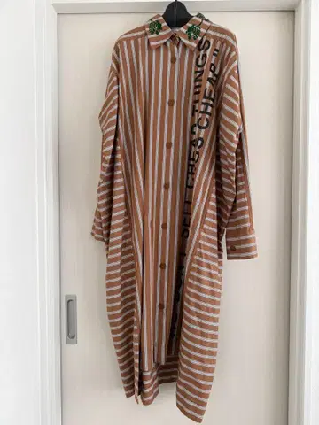 택 포함 비비안 웨스트우드 셔츠 원피스