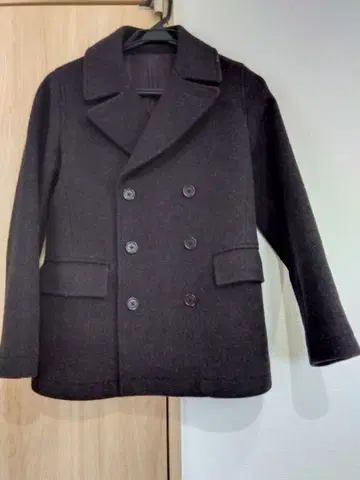 [가격 인하] MARGARET HOWELL 차콜 브라운 울 피코트