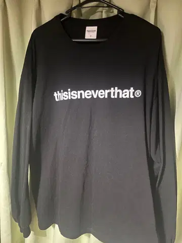 thisisneverthat 블랙 트레이닝복 롱T