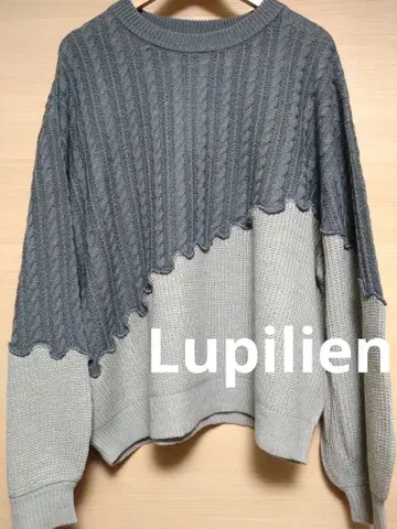 Lupilien 멜로우 니트 케이블 풀오버 스웨터 F