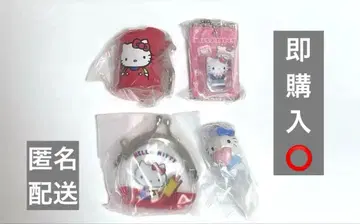 익명 배송 헬로키티 가챠가챠 4점 세트 코인 실린더 미니어처 패키지 등