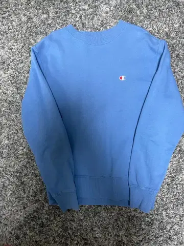 Champion 블루 스웨트 셔츠 S