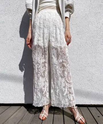 AMERI MEDI EMBROIDERY TULLE PANTS
