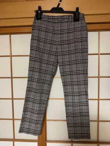 IENA 체크 무늬 슬랙스