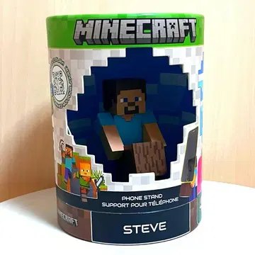 [귀중품] Minecraft Phone stand Steve 피규어