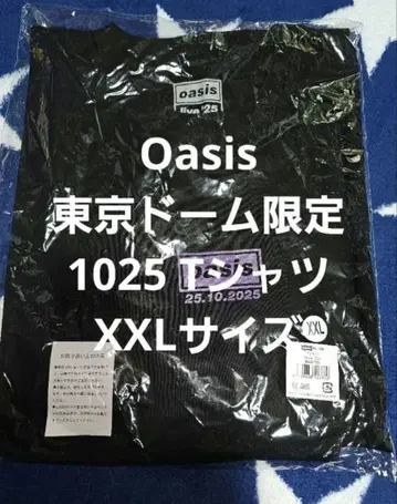 Oasis 회장 한정판 날짜 1025 T셔츠 XXL 사이즈
