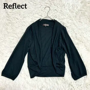 [리플렉트] 볼레로풍 가디건(M) 겉옷 햇빛 가림 드레이프감 블랙