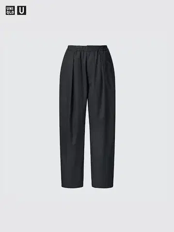 새상품 [UNIQLO U 파라슈트 크롭 팬츠/긴 길이 XL 블랙]