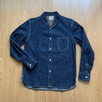 PHERROW'S 페로우즈 숄카라 데님 셔츠 men's L