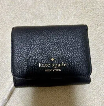 kate spade 블랙 3단 폴더형 지갑 미사용 새상품