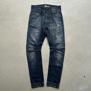 galliano big rivet sarouel denim 43