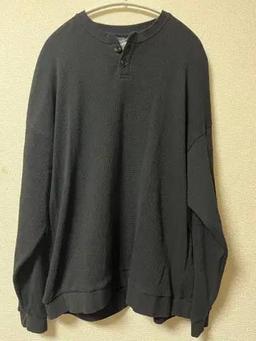 beams T 와플 헨리넥 롱 슬리브 티셔츠