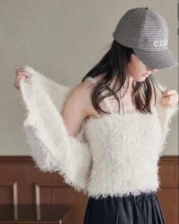 코엘 coel 울 체크 캡 브라운